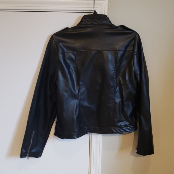 EUC | LIVE FREE | Faux Leather Jacket - Picture 4 of 7